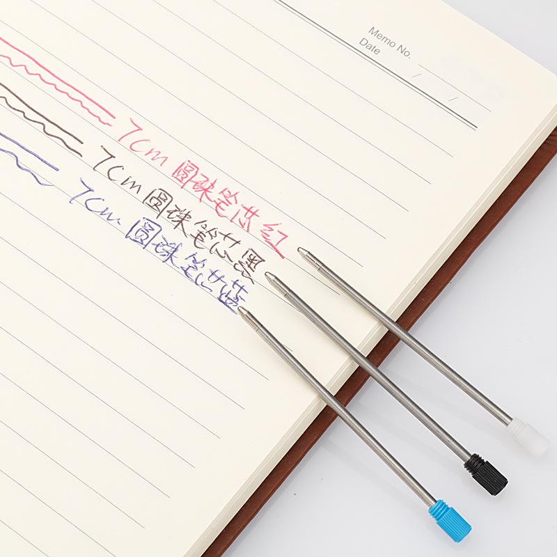 70MM Metal Ballpoint Pen Refills - Small, Short, Crystal - In Stock