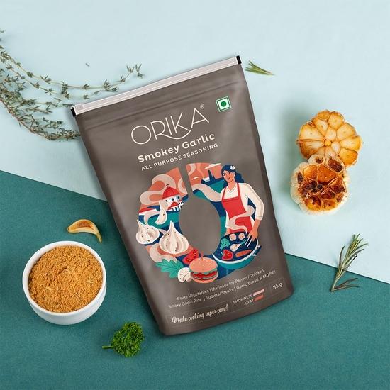 Orika Smokey Garlic Marinade (Pack of 2, 75 G/ 85g Each)