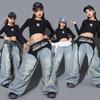 Street Dance Performance Set für Mädchen: Jazz-Kostüm und Trainingskleidung
