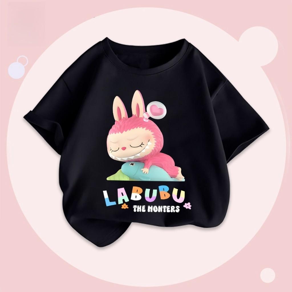 Baju TSHIRT KIDS BOY GIRL Budak Tshirt Premium Children's LABUBU Print