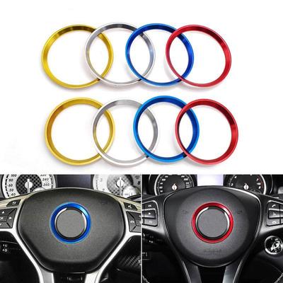Automotive Interior Decoration Steering Wheel Sticker For W204 W205 W203 W210 W212 Car Accessories Styling