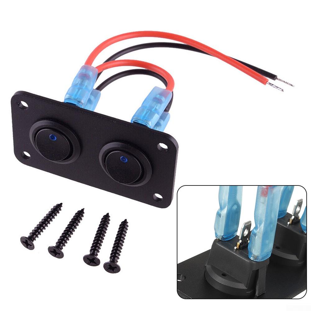 Wasserdichte Schalttafel 12–24 V, 2 Gang, 72 x 40 mm, Zubehör