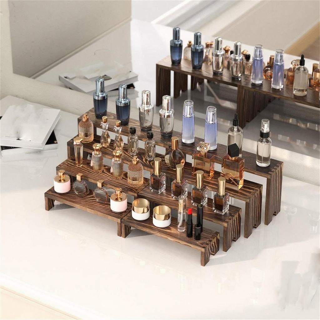 Stackable Wooden Cupcake Stand,  Decoration Wooden Dessert Table Display Stand, Exhibition Booth Display Items, Party Food Display Riser