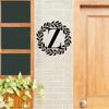 Metal Monogram Letter Wall Decor, Personalized Last Name Sign for Home, Door Hanger Gift for Halloween Christmas New Year