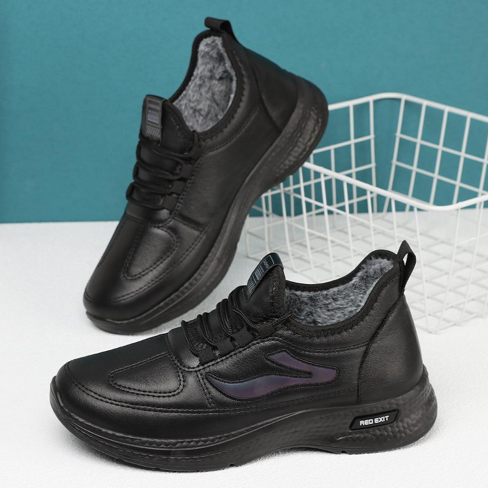 Cotton Shoes Winter New Outdoor Men's Shoes Fleece Thickened Snow Boots Warm and Cold-proof Short Boots Polyurethane Short Boots