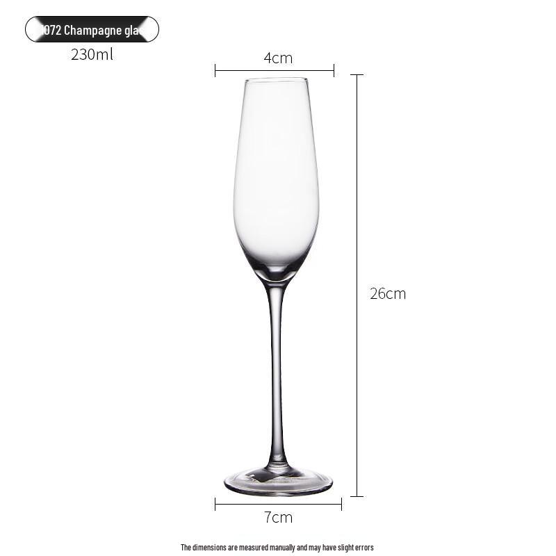 DU Handmade European Crystal Champagne Flute