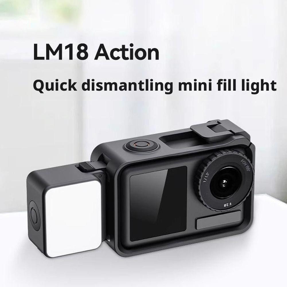 Brandneu Für Ulanzi LM18 Fülllicht IPX5 Wasserdicht Magnetisch Tragbar 5600k LED-Videoleuchte Für DJI Kamera Action 5 Pro Action