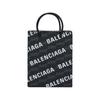 Balenciaga Série Bb Monogram Potisk loga Nastavitelný odnímatelný ramenní popruh Potahované plátno Velká ramenní crossbody taška Tote 693805210HB1060