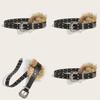 Fashion Pu Leather Waist Belt Artificial Fur Design And Carved Needle Buckle For Trendsetters