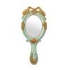 Vintage Baroque Wall-Mounted Mirror for Bedroom Artistic Elegant Home Decoration Environmentally Gold Large Stand Desktop Mirror