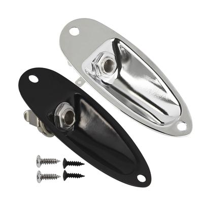 1 Stück 1 Stück Bootsform Jack Gitarren-Ausgangsbuchse 1/4" 6,35 mm für ST E-Gitarre