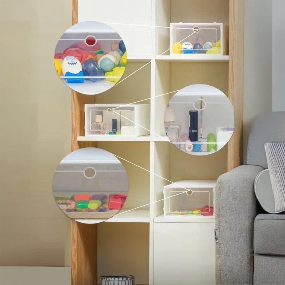 Shoe boxes, cabinet, shelf, strong, modular, for wardrobe, hallway, 33x23x14