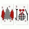 1pc/2pc/4pc/pack Christmas Scrub Sponge Creative Kitchen Dish Cloth Festive Cleaning Decor for Home & Table Kitchen Dish Towel Xmas Cleaning Supplies