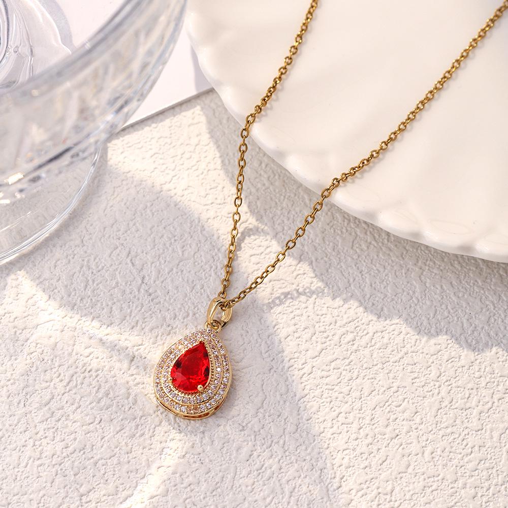 Women's Luxury Titanium Steel Pendant Clavicle & Long Sweater Necklace - Niche Design