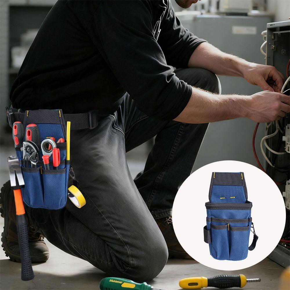 Thickened Waist Belt Pouch Multi-layer Hardware Tool Pouch Electrician Tool Bag  Electrician