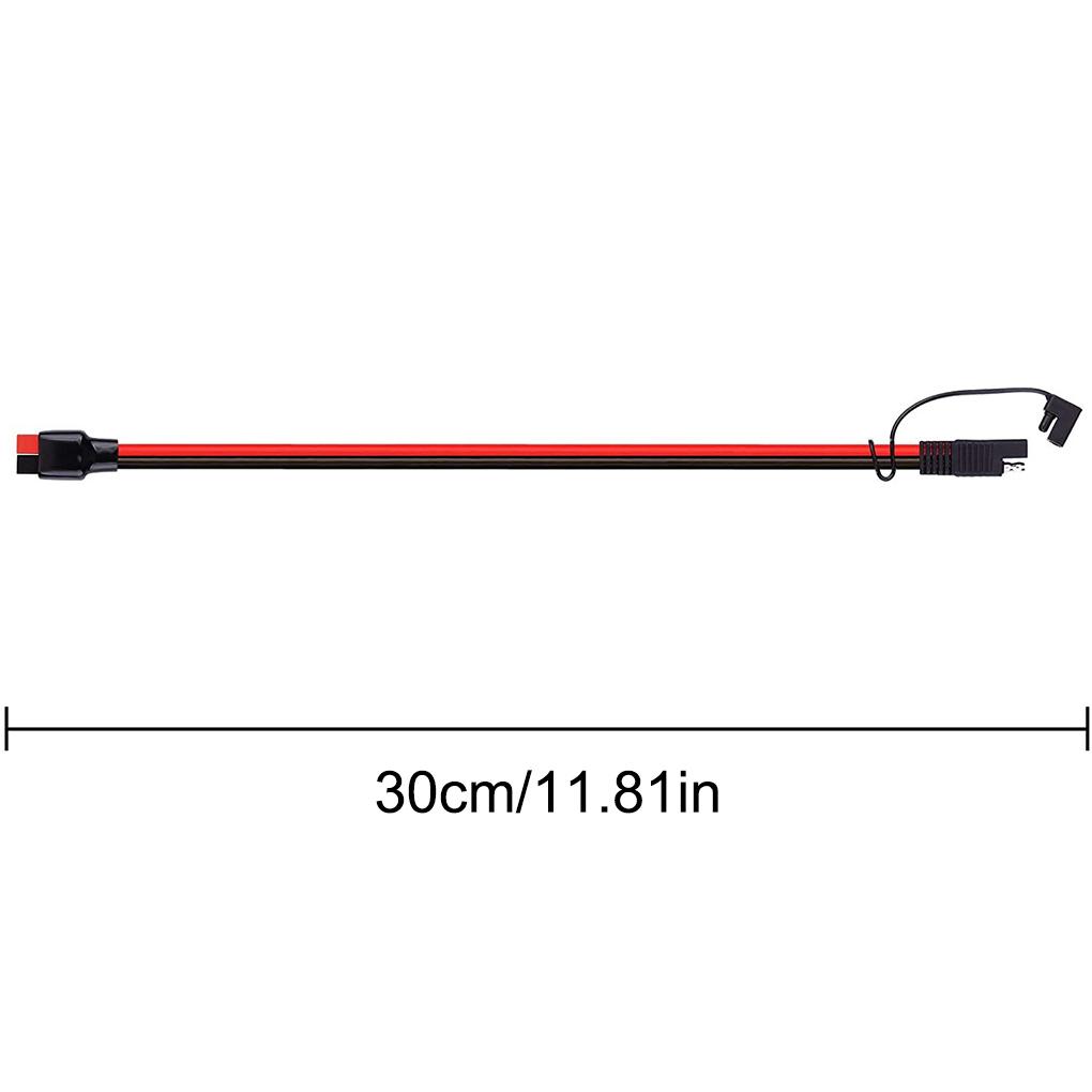 20A SAE Adapter Cable Portable Waterproof Cap Copper Wires Extension Connection Cord PVC Outer Layer Extender Accessories