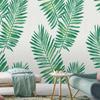 Nordic Fresh Green Leaves Self-Adhesive Wallpaper Room Bedroom Background Wallpaper Wall Plant Decorative Wall Sticker
