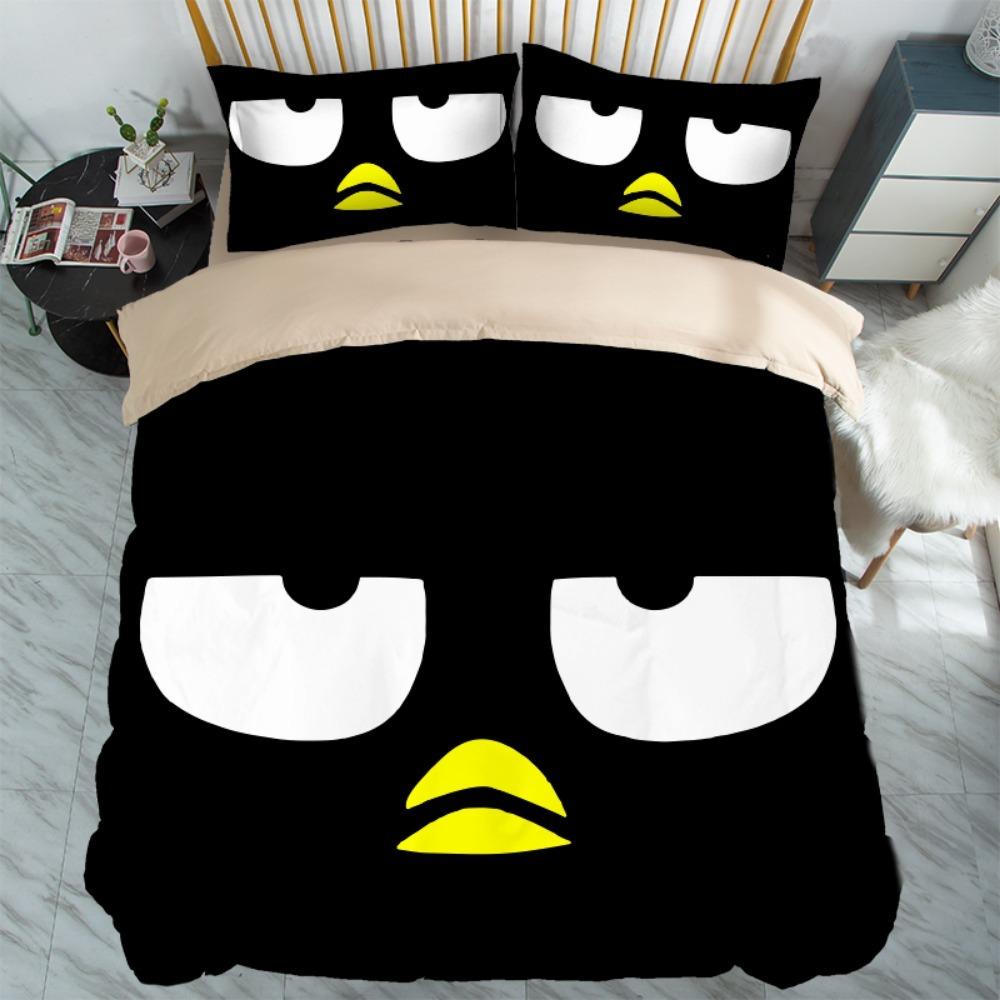 Cool Penguin Duvet Cover Pillowcase Bedding BoyGirl Bedroom Decoration Children-Gift Single Double Large SizeZip Duvet Cover