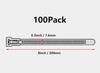 Reusable Cable Ties: 8 Inch 100 Pack UV Resistant Heavy Duty Plastic Zip Ties Self Locking Thick Design for Indoor Outdoor Cable Organization and B