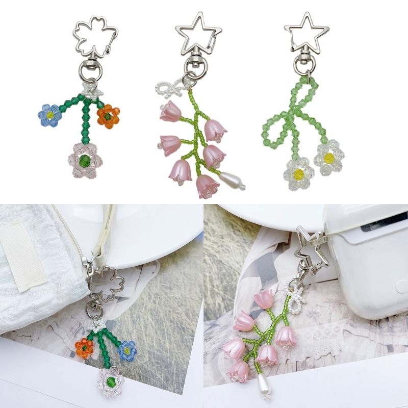 Handmade Beads Keychain Durable Material for Detail Oriented Individuals