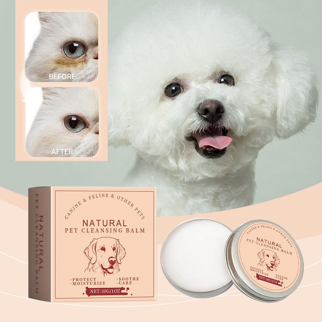 Natural Tear Stain Remover Cream, Gentle And Effective Eye Care For Dogs And Cats, Tear Stains