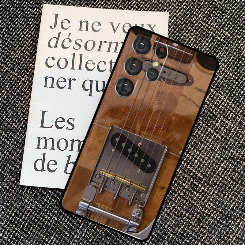 Guitar Violin Fiddle Music Case For Samsung Galaxy S24 S25 Ultra S20 S21 S22 S23 Ultra S9 S10 Plus S25 FE Back Cover