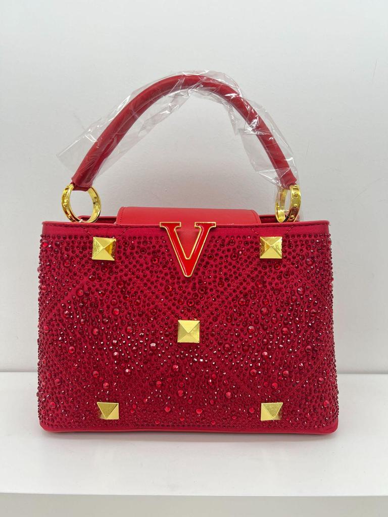 2025 Geantă de mână și geantă de umăr elegantă cu clapă și diamante pentru femei