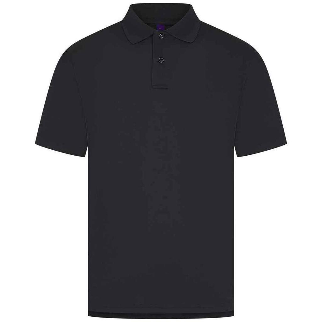Henbury Mens CoolPlus Moisture Wicking Polo Shirt