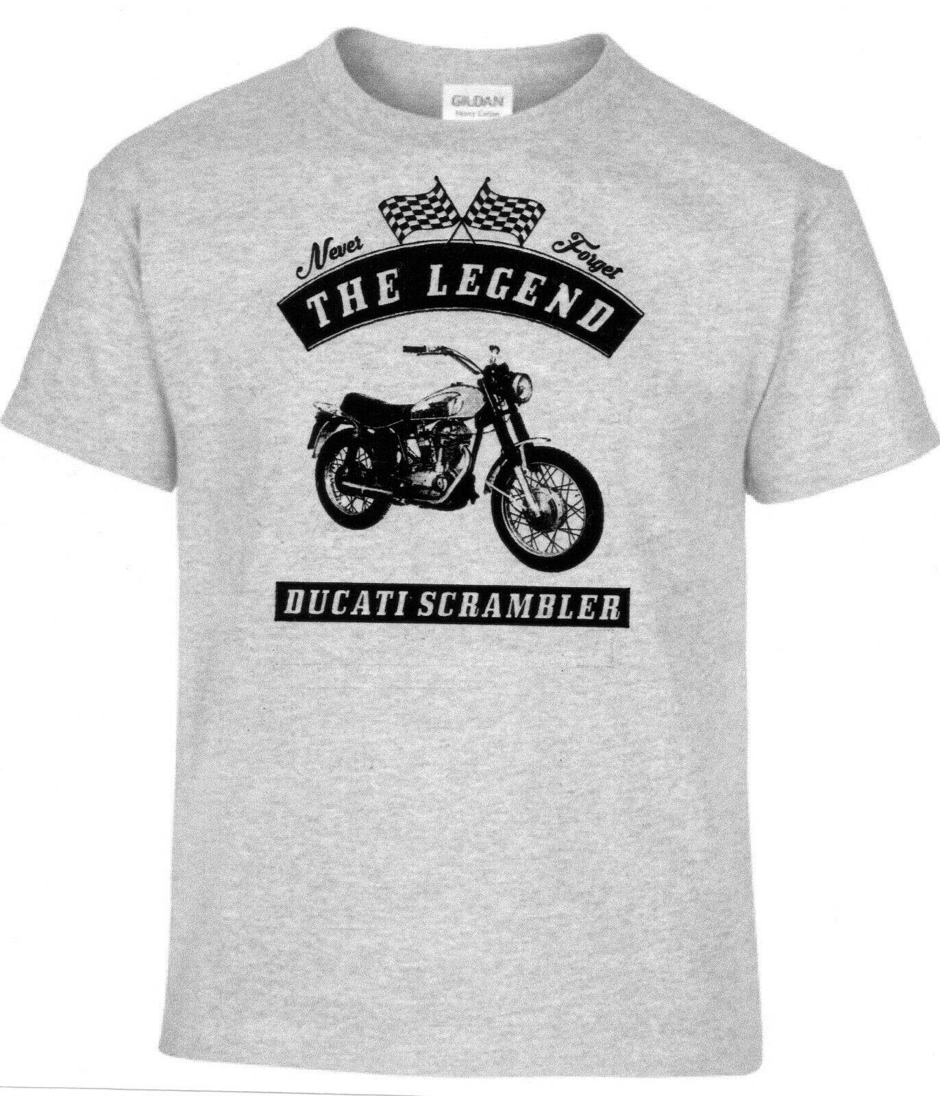 

Unisex T-Shirt Ducati Scrambler Motorcycle Bike Vintage Classic Cars- Show Original Title