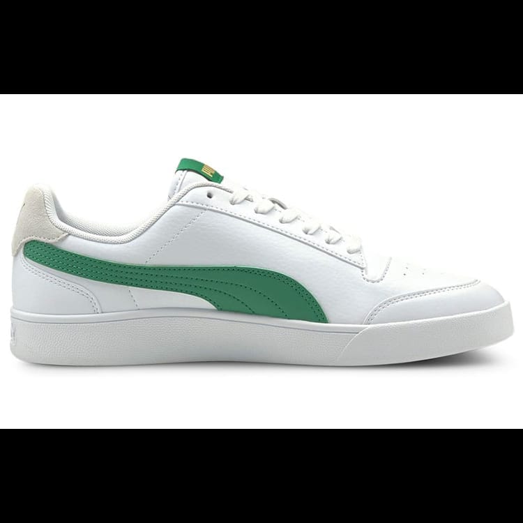 Puma Unisex Shuffle Low Top Sneakers White Green 309668-13