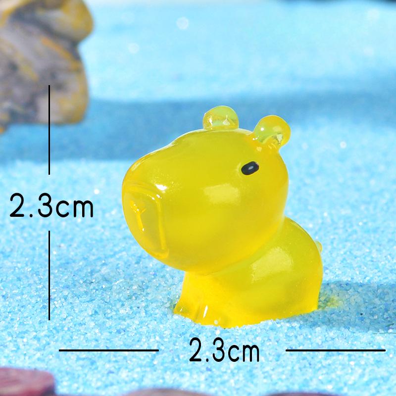 Niedliche und Hässliche Kapibara Handgefertigte Dekorative Artikel Harzhandwerk Mini Ornamente