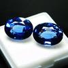 16.00 Carat Natural Sapphire Blue Oval Cut Pair CERTIFIED Loose Gemstone multiQ 00C