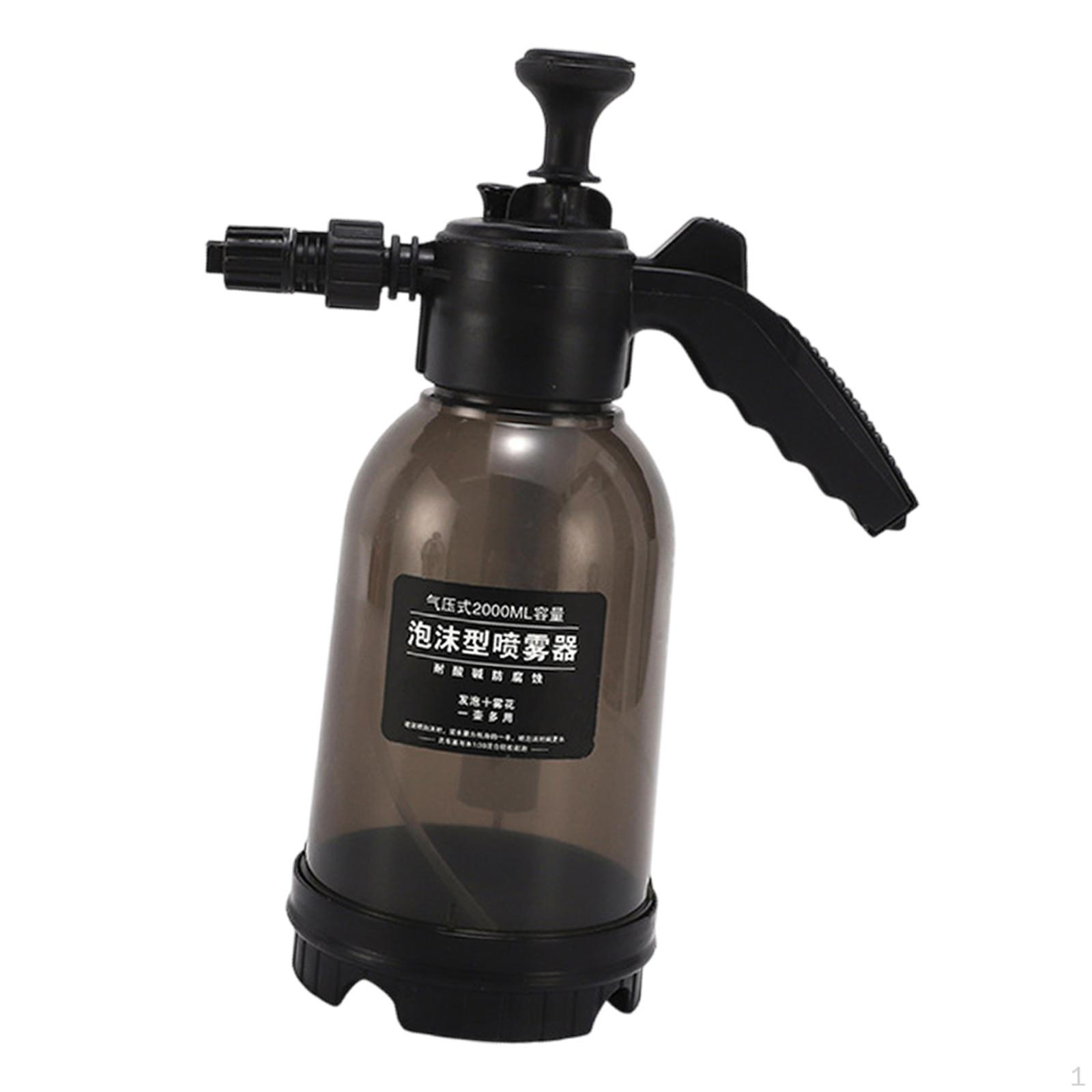 

2L Handheld Car Foam Pump Sprayer for Home And Garden Cleaning Black Gray