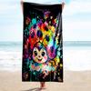 1PC Custom Name Colorful Ladybug Artwork Beach Towel Highly Absorbent And Sand-Resistant Towel for Swimming, Pool, Yoga, And Travel Lightweight
