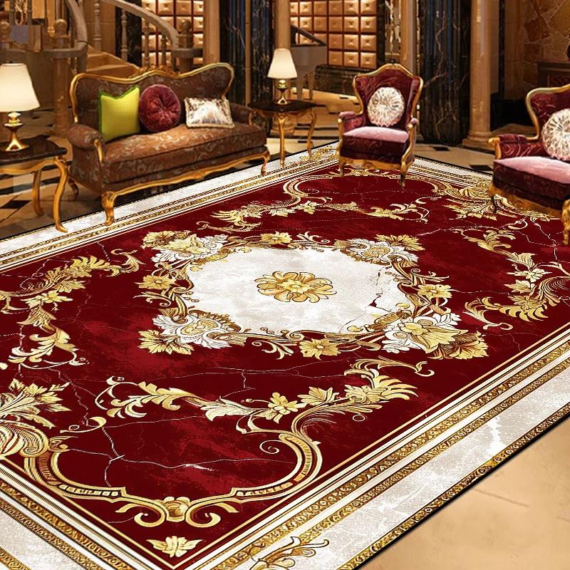Prachtig Retro Europees Tapijt Woonkamer Grote Oppervlakte Decoratie Bankgebied Vloerkleden voor Slaapkamer Garderobe Antislip Vloermatten