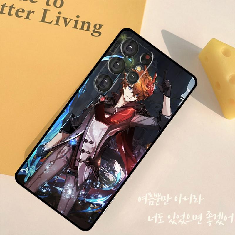 Genshin Impact Tartaglia Phone Case For Samsung Galaxy S25 Ultra S9 S10 S20 S22 S21 S23 FE S24 Plus Back Cover Shell