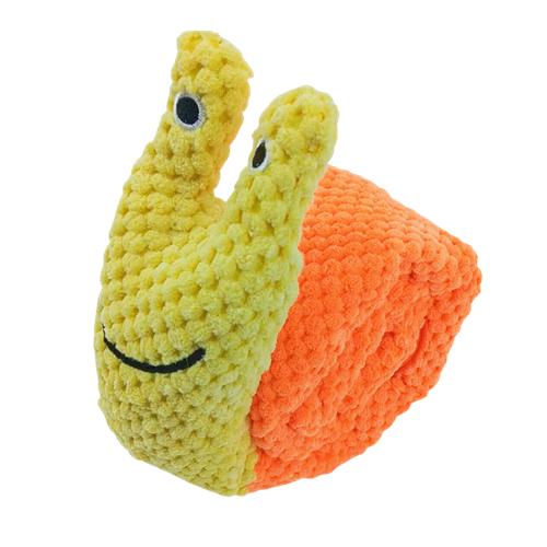 

Snail Pet Plush Toy Dog Puzzle Feeder Toys Interactive Sniffing Dogs Toy For Grinding Teeth Food Olfactory Training Pet Supplies жёлтый