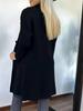 2024 Women's Fashion Woolen Coat: European & American Style, Long Sleeve, Turn-Down Collar, Pockets for Autumn & Winter
