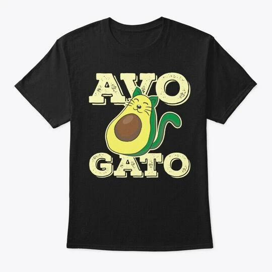 

Кошки Кот Любитель авокадо Авогато Футболка на день рождения Сделано в США Размер от S до 5XL M
