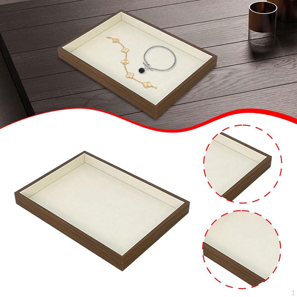 Jewelry Display Tray Organizer Rings Earrings Necklaces Bracelet Watch Holder for Show