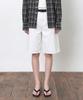 Siyajyu Sijn6108 Bermuda Denim Shorts_White