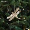 Cross-border Electroplated Christmas Tree Ornaments: Golden Snowflake & Reindeer Pendants
