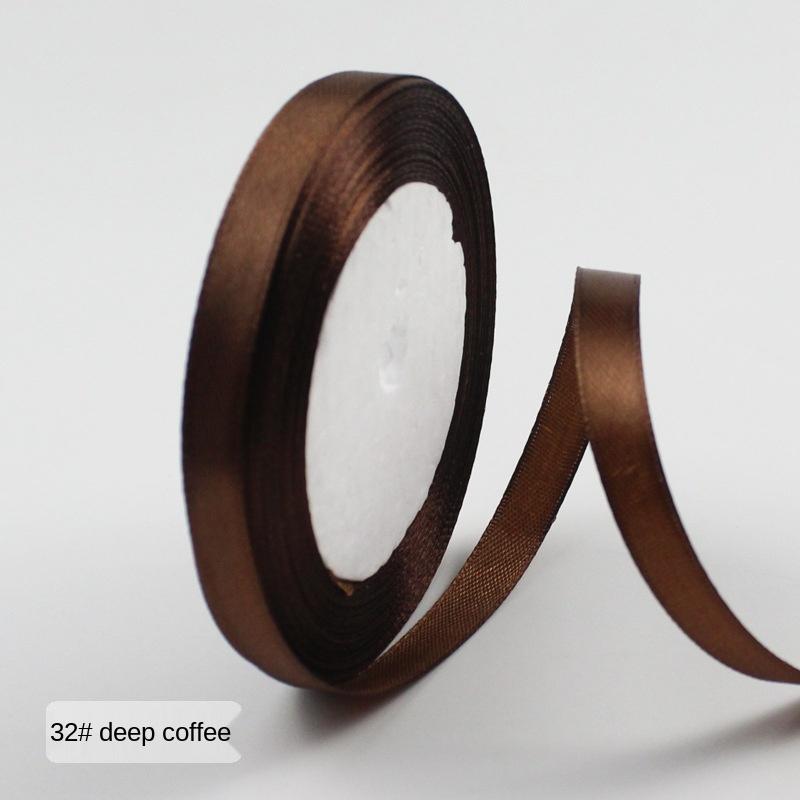 

25 ярдів/рол (22 метри) Атласні стрічки для весілля, дня народження, упаковка подарунків, Різдвяний фестиваль Хеллоуїн. Стрічка для ремесел своїми руками 6mm