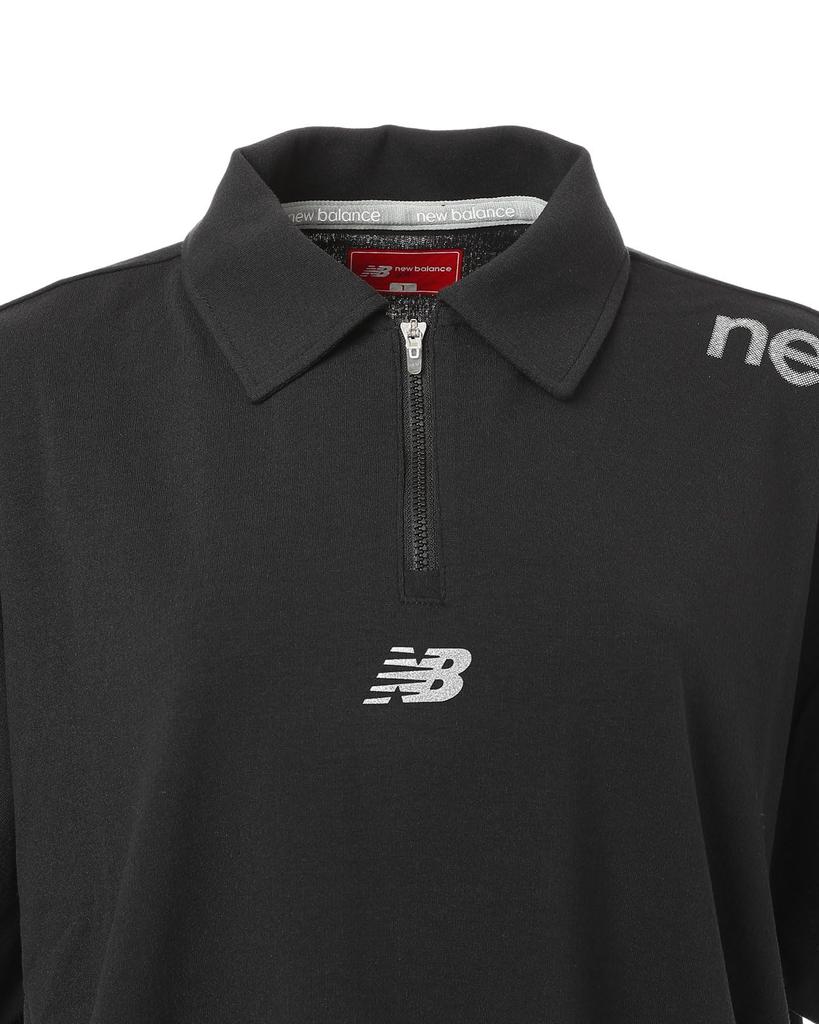 Golf Short Sleeve Big Polo Shirt Quick 2 [New Balance] Women's (Moisture Absorbent, Drying, Stretchy) / 012-5168503 010_Black [L]