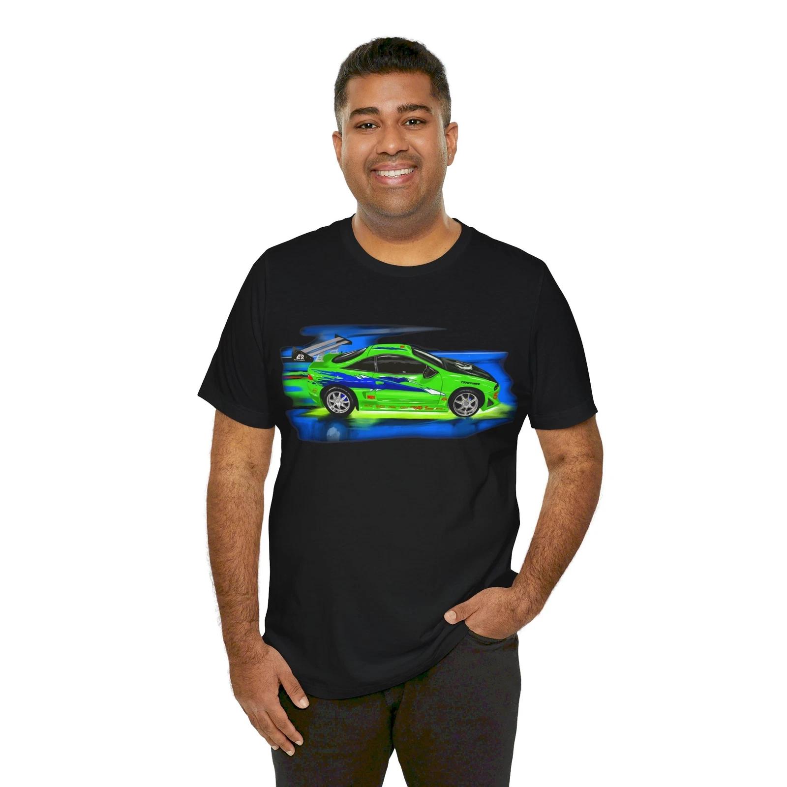 Mitsubishi Eclipse T-Shirt fast and furious Brian’s movie car Unisex Jersey 3XL