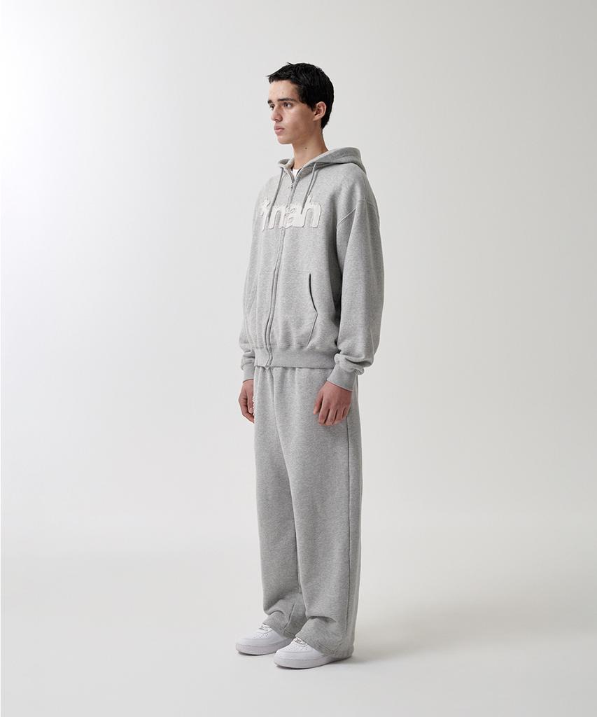 MAHAGRID Mah Cut Off Applique Sweatpant Gray(Mg2Fsmpa01A)