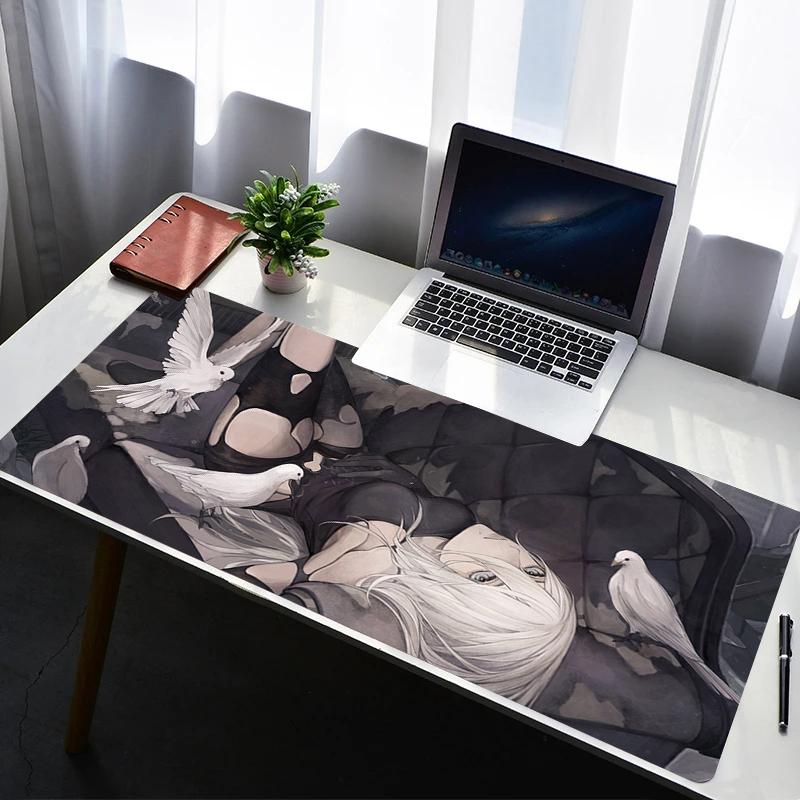 Mouse Pad Desk Protector Mouse Cartoon Anime Rubber Mat Gaming Mousepad A2 Nier Automata Keyboard Mats Gamer Kawaii Cute Deskma