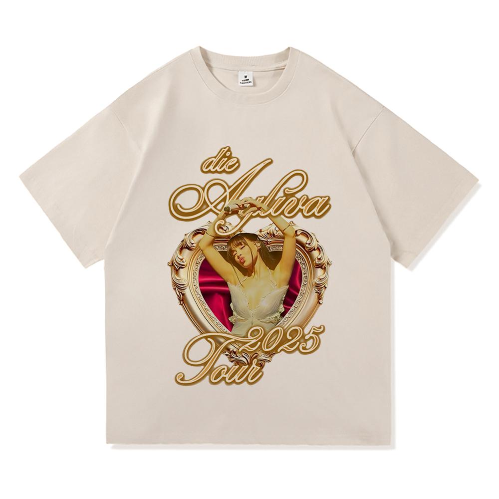 Tricou Ayliva Tour 2025 Modă de vară Bărbați/Femei Harajuku Grafic Retro Tricou Bumbac Casual de Înaltă Calitate Tricouri