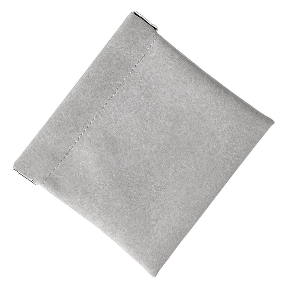 PU Leather Pocket Cosmetic Bag Squeeze Top Compact Makeup Storage Bag Self Closing Waterproof Travel Makeup Bag Travel