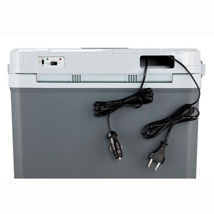 Glacière Électrique Portable 24 Litres, 12V / 220 - 240V Voiture Et Camping MPM MPM-28-CBM-08YA Gris 33741